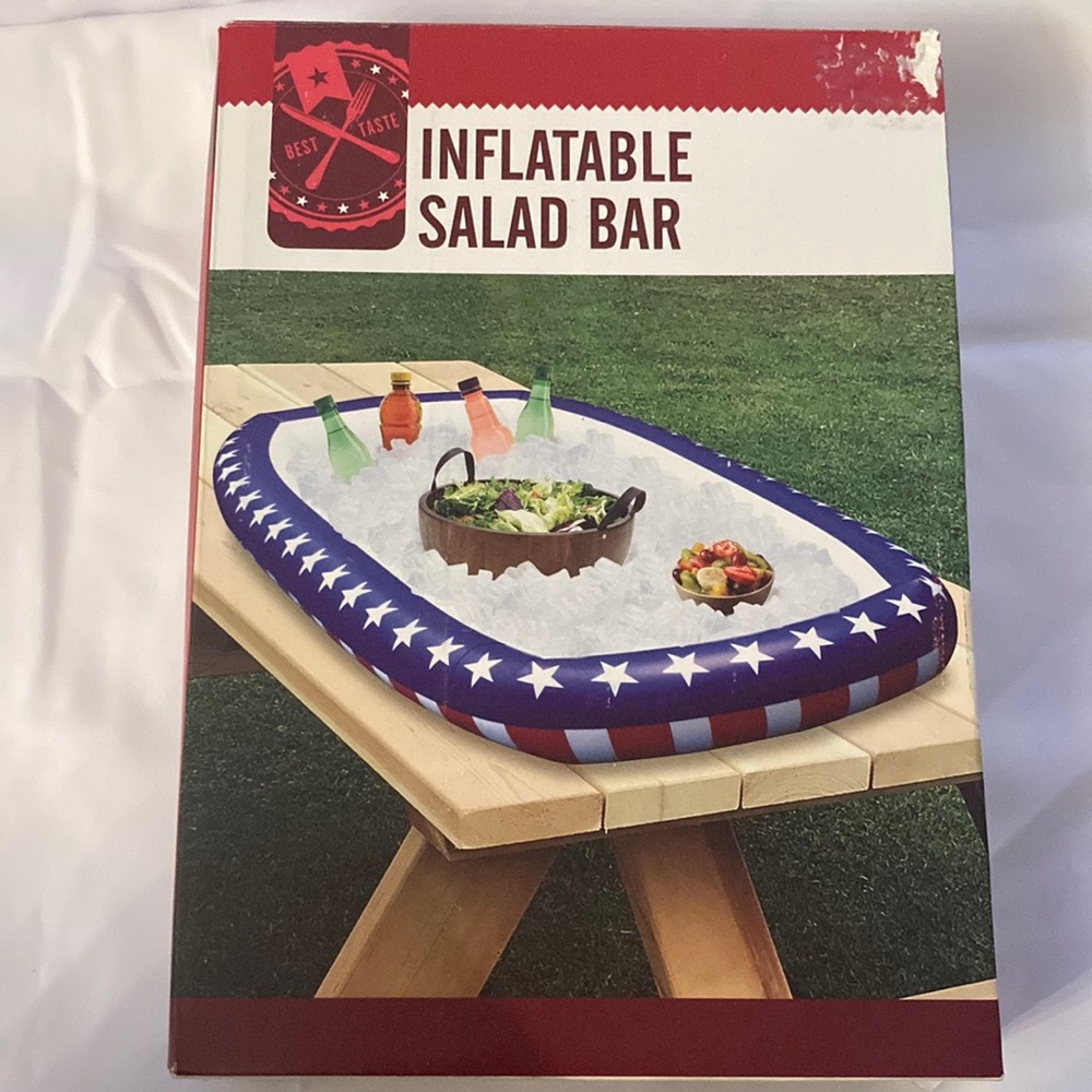 Patriotic Inflatable Salad Bar New in Box
